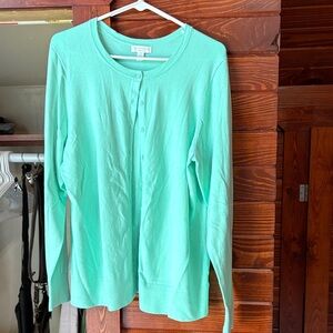 Charter Club Light Green Button Down Shirt